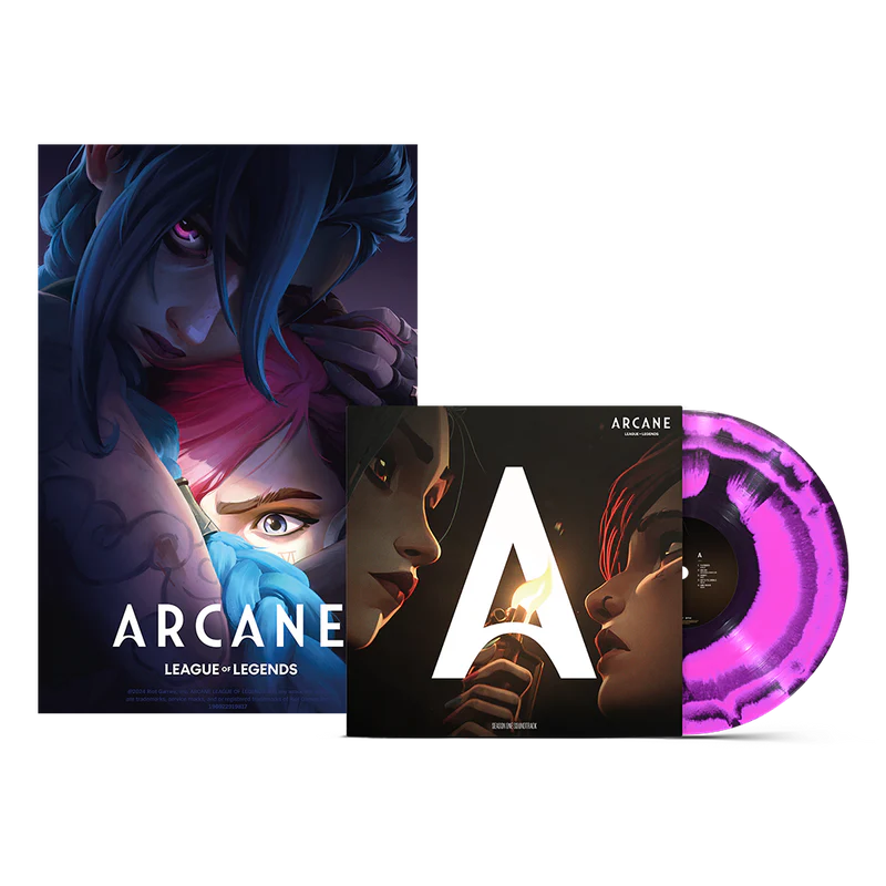 Arcane - Saison 1 Soundtrack: Pink & Black Splatter Vinyl LP